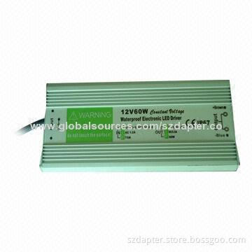 12/24V 60W Constant Voltage IP67 Waterproof LED Power Supply with CE/RoHS Marks